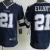 Men’s Dallas Cowboys #21 Ezekiel Elliott Navy Blue Team Color NFL Nike Elite Jersey