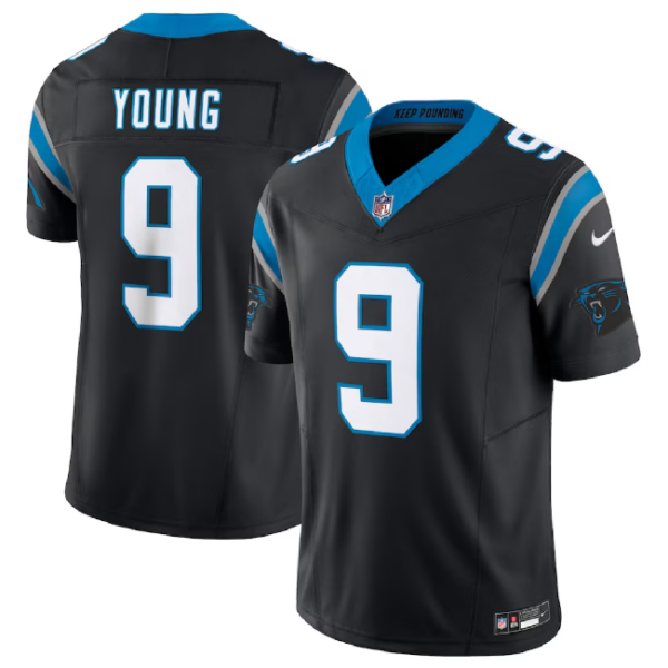 Men’s Carolina Panthers #9 Bryce Young Black 2023 F.U.S.E. Vapor Untouchable Football Stitched Jersey