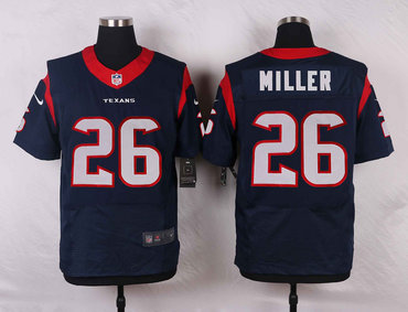 Nike Texans #26 Lamar Miller Navy Blue Team Color Men’s Stitched NFL Elite Jersey