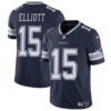 Men’s Dallas Cowboys #15 Ezekiel Elliott Navy Vapor Untouchable Limited Football Stitched Jersey