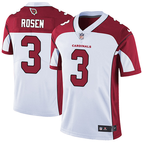 Nike Arizona Cardinals #3 Josh Rosen White Men’s Stitched NFL Vapor Untouchable Limited Jersey