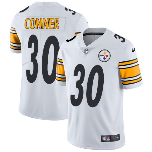 Nike Pittsburgh Steelers #30 James Conner White Men’s Stitched NFL Vapor Untouchable Limited Jersey