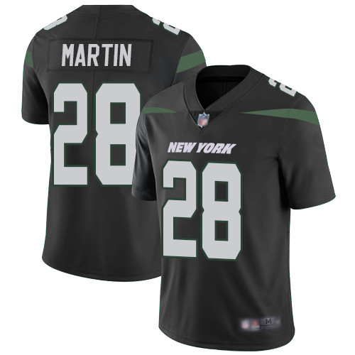New York Jets #28 Curtis Martin Black Alternate Men’s Stitched Football Vapor Untouchable Limited Jersey