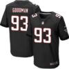 Men’s Atlanta Falcons #93 Malliciah Goodman Black Alternate NFL Nike Elite Jersey