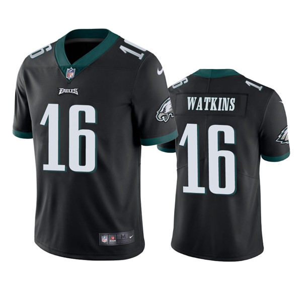 Men’s Philadelphia Eagles #16 Quez Watkins 2022 Black Vapor Untouchable Limited Stitched Jersey