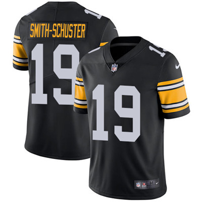 Nike Pittsburgh Steelers #19 JuJu Smith-Schuster Black Alternate Men’s Stitched NFL Vapor Untouchable Limited Jersey