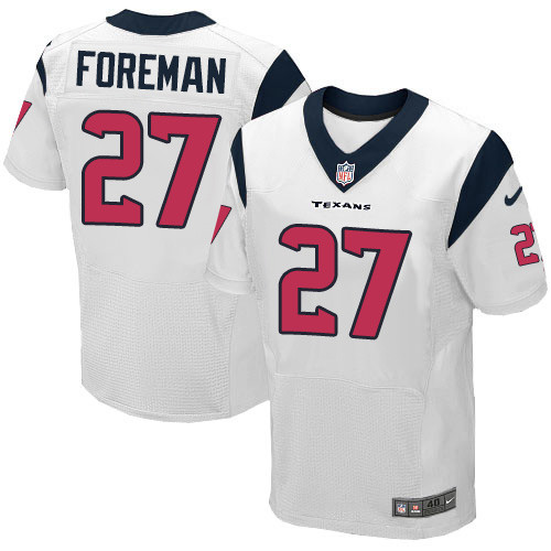 Nike Houston Texans #27 D’Onta Foreman White Men’s Stitched NFL Elite Jersey