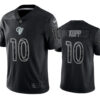 Men’s Los Angeles Rams #10 Cooper Kupp Black Reflective Limited Stitched Football Jersey