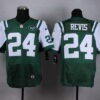 Nike New York Jets #24 Darrelle Revis Green Elite Jersey