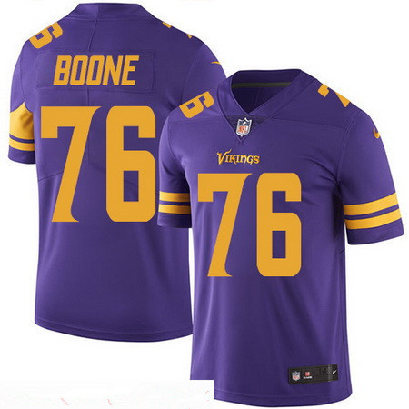 Men’s Minnesota Vikings #76 Alex Boone Purple 2016 Color Rush Stitched NFL Nike Limited Jersey