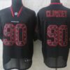 Nike Houston Texans #90 Jadeveon Clowney Lights Out Black Ornamented Elite Jersey