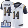 #14 Limited Sean Mannion White Nike NFL Road Women’s Jersey Los Angeles Rams Vapor Untouchable Super Bowl LIII Bound