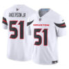 Men’s Houston Texans #51 Will Anderson Jr. White 2024 Vapor F.U.S.E. Limited Football Stitched Jersey