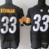 Nike Pittsburgh Steelers #33 Isaac Redman Black Elite Jersey