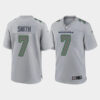 Men’s Seattle Seahawks #7 Geno Smith Gray Atmosphere Fashion Stitched Game Jersey