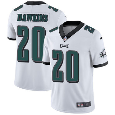 Nike Philadelphia Eagles #20 Brian Dawkins White Men’s Stitched NFL Vapor Untouchable Limited Jersey