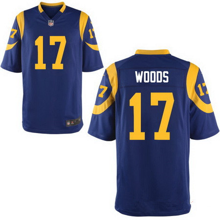 Men’s Los Angeles Rams #17 Robert Woods Royal Blue Alternate Stitched NFL Nike Elite Jersey