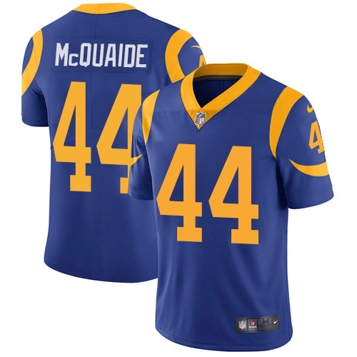 Nike Los Angeles Rams #44 Jacob McQuaide Royal Blue Alternate Men’s Stitched NFL Vapor Untouchable Limited Jersey