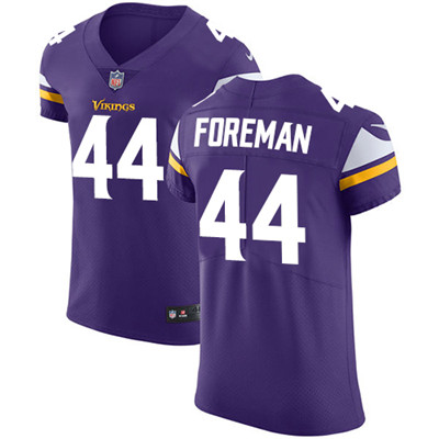 Men’s Nike Minnesota Vikings #44 Chuck Foreman Purple Team Color Stitched NFL Vapor Untouchable Elite Jersey