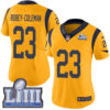 #23 Limited Nickell Robey-Coleman Gold Nike NFL Women’s Jersey Los Angeles Rams Rush Vapor Untouchable Super Bowl LIII Bound