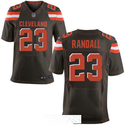 Men’s Cleveland Browns #23 Damarious Randall Brown Team Color Stitched NFL Nike Elite Jersey