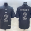 Men’s Denver Broncos #2 Patrick Surtain II Black Reflective Limited Stitched Football Jersey