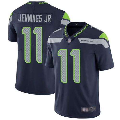 Seahawks #11 Gary Jennings Jr. Steel Blue Team Color Men’s Stitched Football Vapor Untouchable Limited Jersey