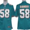 Nike Miami Dolphins #58 Karlos Dansby Green Limited Jersey