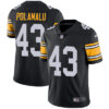 Nike Pittsburgh Steelers #43 Troy Polamalu Black Alternate Men’s Stitched NFL Vapor Untouchable Limited Jersey