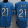Nike Detroit Lions #21 Reggie Bush Light Blue Elite Jersey