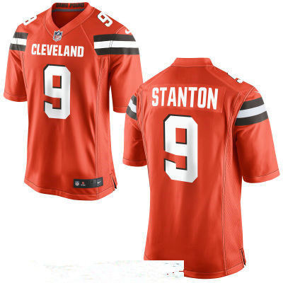 Men’s Cleveland Browns #9 Drew Stanton Orange Alternate Stitched NFL Nike Game Jersey