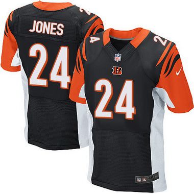 Men’s Cincinnati Bengals #24 Adam Jones Black Team Color NFL Nike Elite Jersey