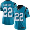 Nike Panthers #22 Christian McCaffrey Blue Men’s Stitched NFL Limited Rush Jersey