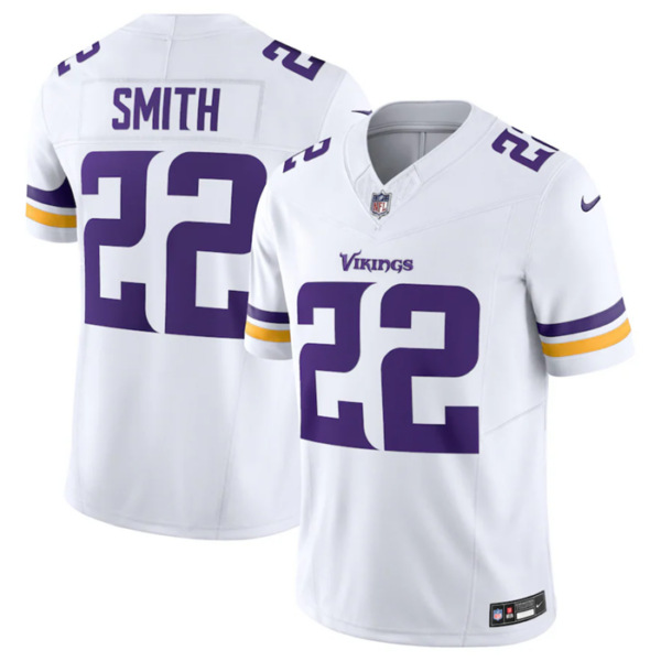 Men’s Minnesota Vikings #22 Harrison Smith White 2023 F.U.S.E. Vapor Untouchable Stitched Jersey