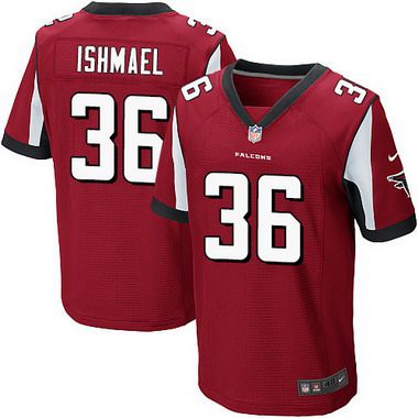 Men’s Atlanta Falcons #36 Kemal Ishmael Red Team Color NFL Nike Elite Jersey