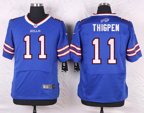 Men’s Buffalo Bills #11 Marcus Thigpen Royal Blue Team Color NFL Nike Elite Jersey