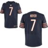 Men’s Chicago Bears #7 Brian Hoyer Navy Blue Tean Cikir NFL Nike Elite Jersey