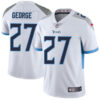 Nike Tennessee Titans #27 Eddie George White Men’s Stitched NFL Vapor Untouchable Limited Jersey