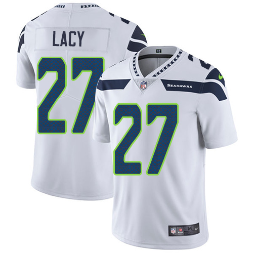 Nike Seattle Seahawks #27 Eddie Lacy White Men’s Stitched NFL Vapor Untouchable Limited Jersey