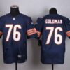 Men’s Chicago Bears #76 Eddie Goldman Nike Navy Blue Elite Jersey