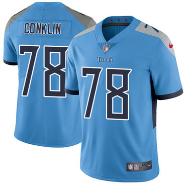 Nike Tennessee Titans #78 Jack Conklin Light Blue Team Color Men’s Stitched NFL Vapor Untouchable Limited Jersey