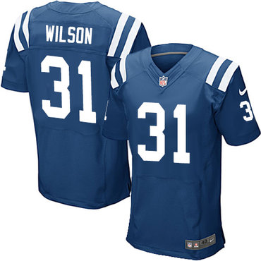Nike Indianapolis Colts #31 Quincy Wilson Royal Blue Team Color Men’s Stitched NFL Elite Jersey