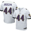 Baltimore Ravens #44 Kyle Juszczyk White Road NFL Nike Elite Jersey