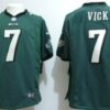 Nike Philadelphia Eagles #7 Michael Vick Dark Green Game Jersey