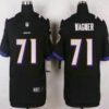 Baltimore Ravens #71 Rick Wagner Black Alternate NFL Nike Elite Jersey