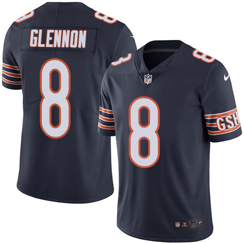 Nike Chicago Bears #8 Mike Glennon Navy Blue Team Color Men’s Stitched NFL Vapor Untouchable Limited Jersey