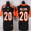 Men’s Cincinnati Bengals #20 Reggie Nelson Black Team Color NFL Nike Elite Jersey