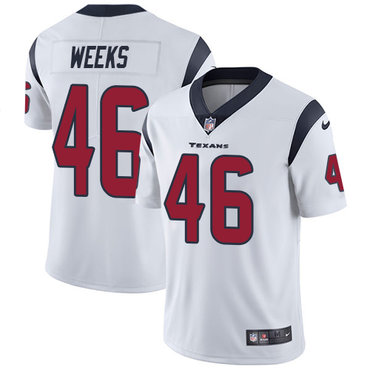 Nike Houston Texans #46 Jon Weeks White Men’s Stitched NFL Vapor Untouchable Limited Jersey