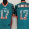 Nike Miami Dolphins #17 Ryan Tannehill Drift Fashion Green Elite Jersey