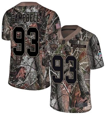 Nike Jaguars #93 Calais Campbell Camo Men’s Stitched NFL Limited Rush Realtree Jersey